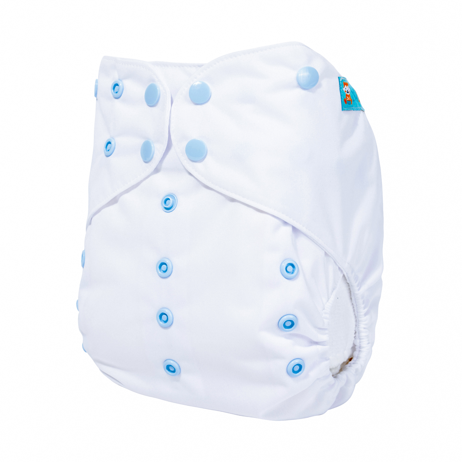 Big Size Cloth Diaper with AWJ Lining & Tummy Panel | Breathable & Ideal for Sensitive Skin (White, ZWJT-B09A)