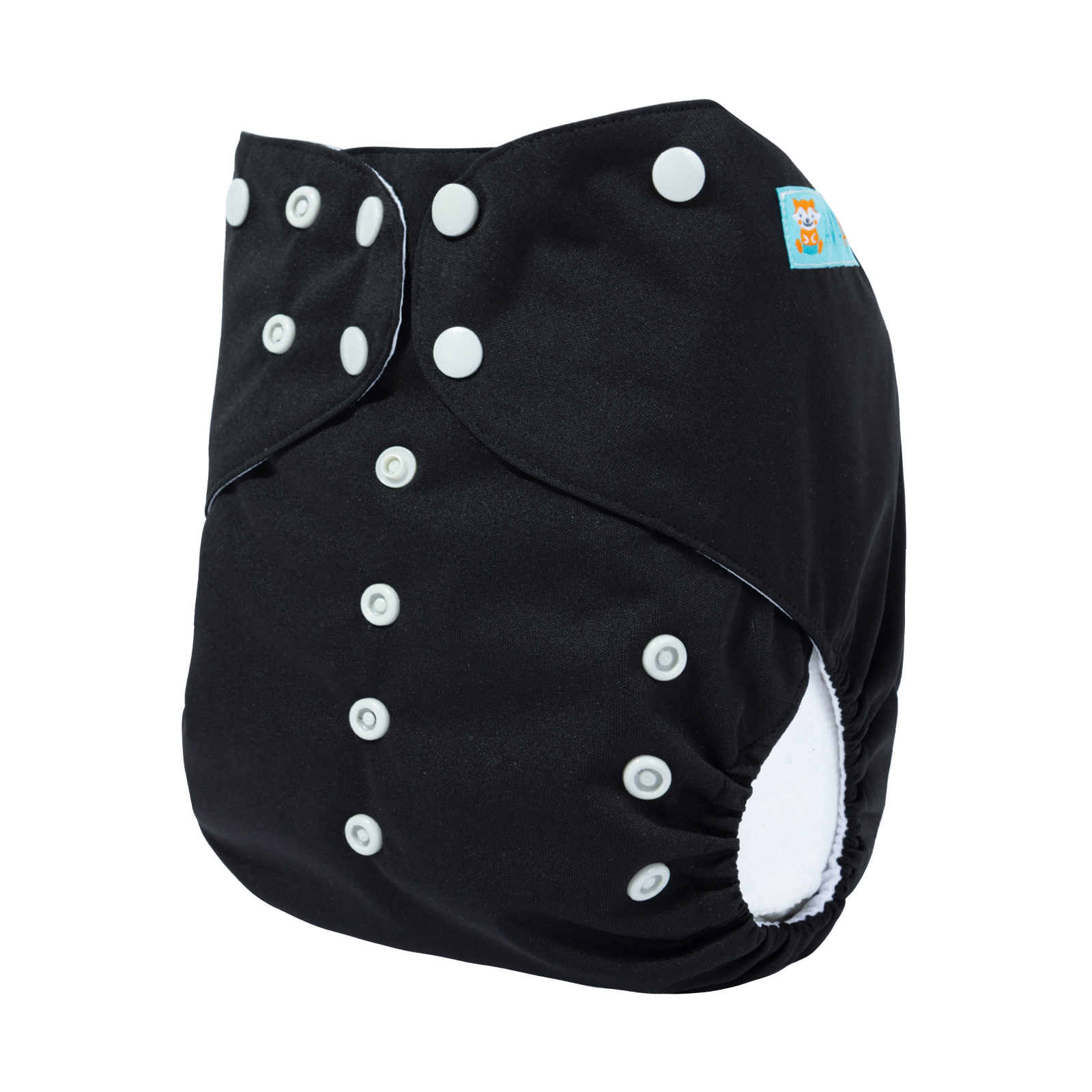 Big Size Cloth Diaper with AWJ Lining & Tummy Panel | Breathable & Ideal for Sensitive Skin (Black, ZWJT-B26A)