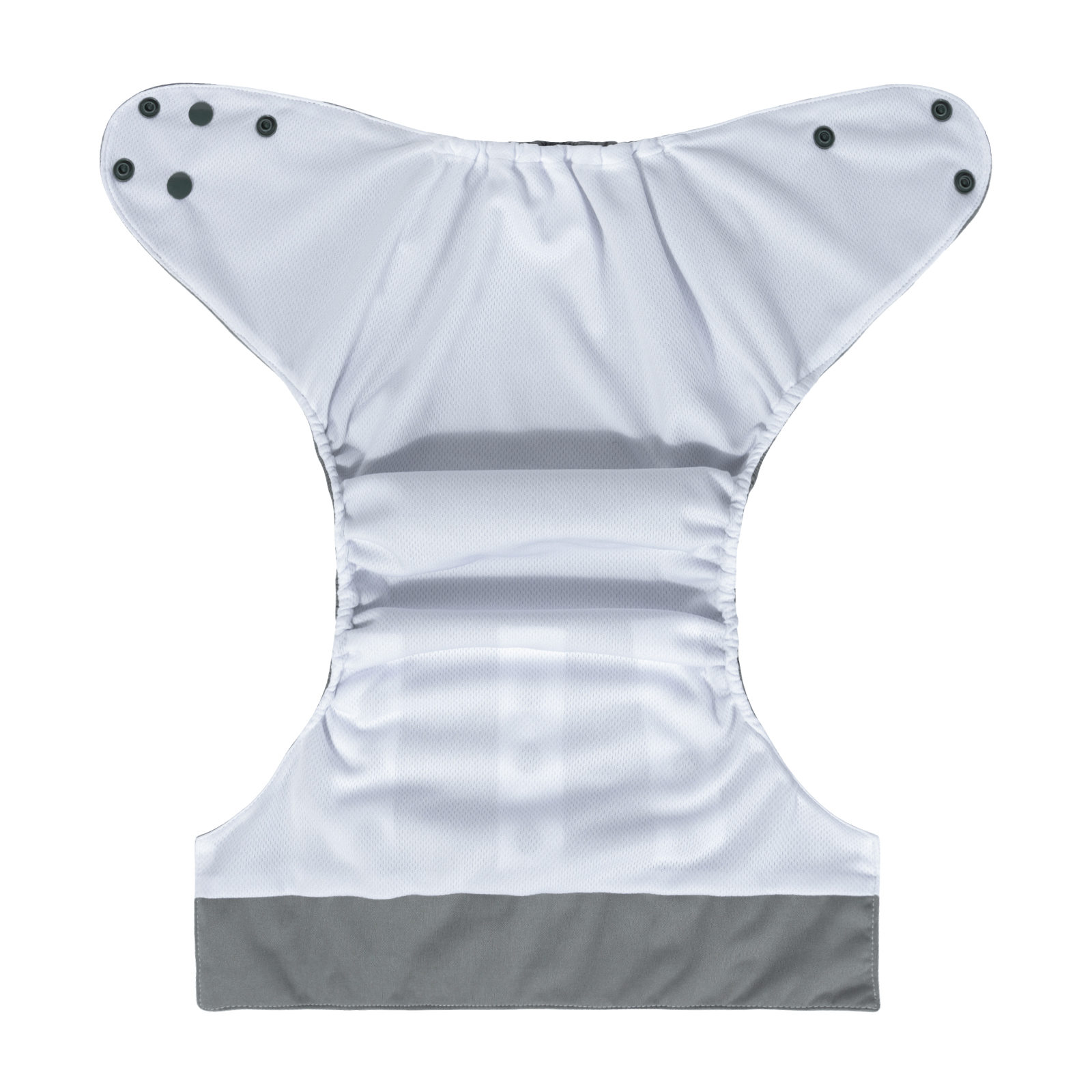Big Size Cloth Diaper with AWJ Lining & Tummy Panel | Breathable & Ideal for Sensitive Skin (Grey, ZWJT-B29A)
