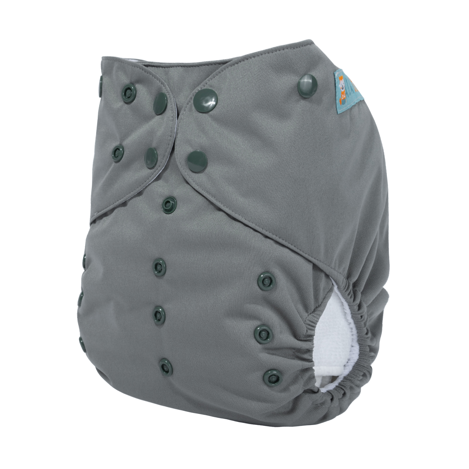 Big Size Cloth Diaper with AWJ Lining & Tummy Panel | Breathable & Ideal for Sensitive Skin (Grey, ZWJT-B29A)