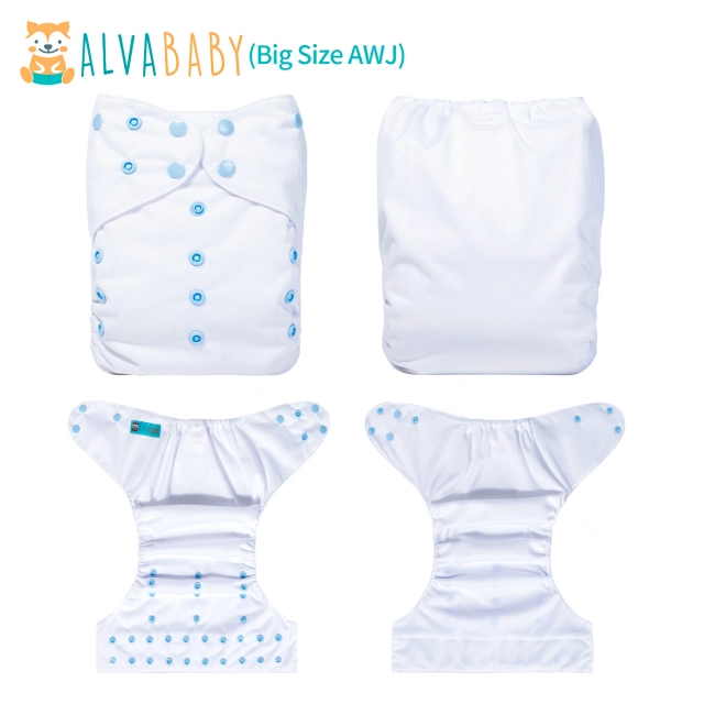 ALVABABY Big Size Cloth Diaper with AWJ Lining Tummy Panel