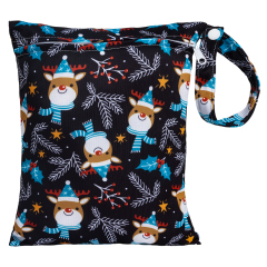 (All patterns)ALVABABY Wet Bag with Single Pocket Medium Size 20x25CM