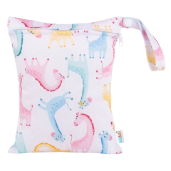 (All patterns)ALVABABY Wet Bag with Single Pocket Medium Size 20x25CM