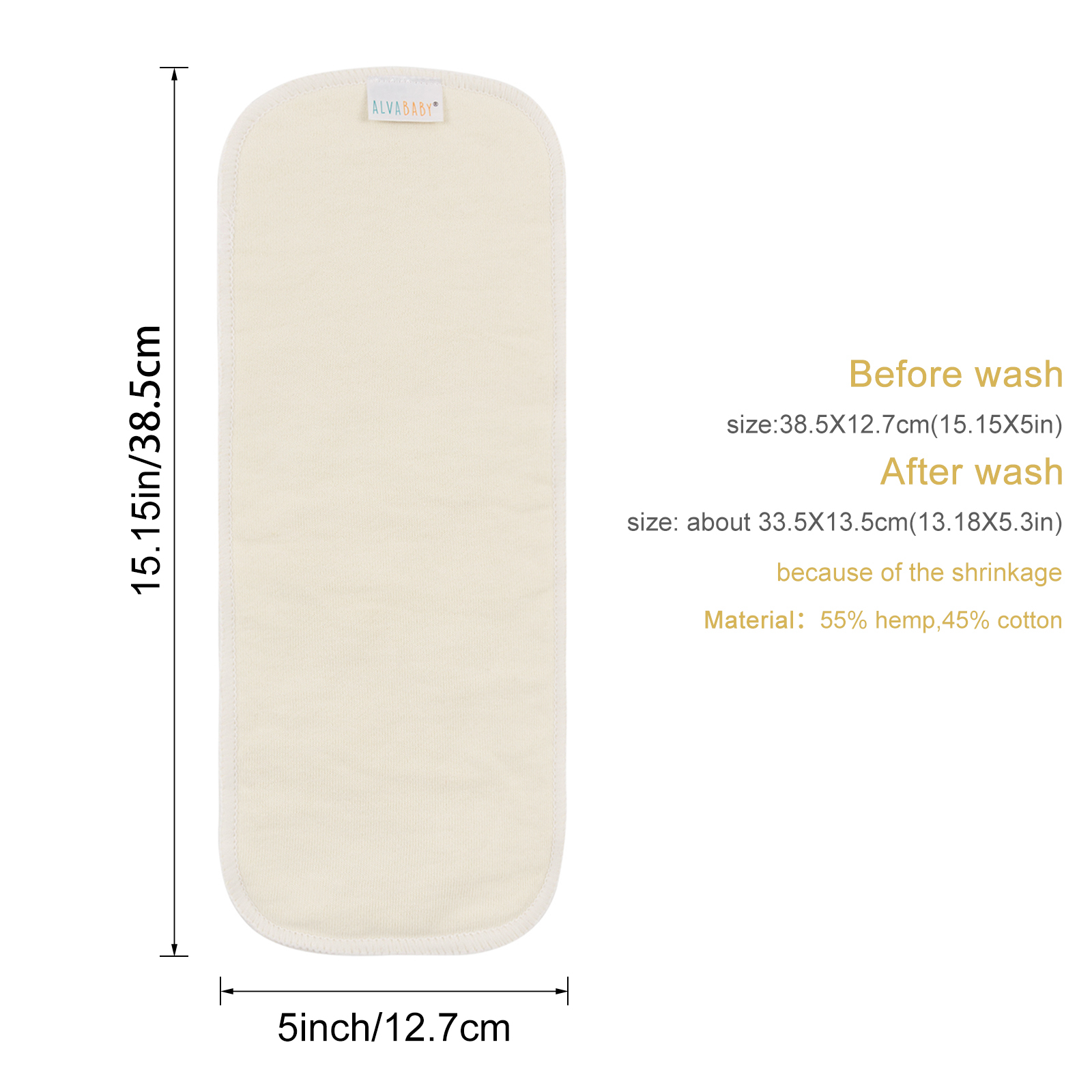 (Facebook Live)ALVABABY Hemp&Cotton Insert One Size Diaper Inserts 2.0 version