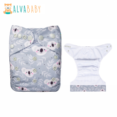 ALVABABY AWJ Lining Cloth Diaper with Tummy Panel for Babies -Hawk(ED16A)