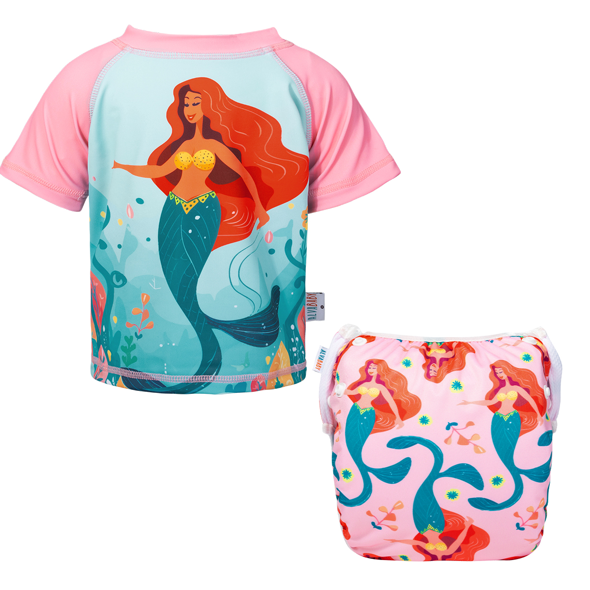 ALVABABY Toddler Baby Girl Summer Swim Suit, Infant Bathing Suit Swimwear,Tankini Swimwear (SWCJD03A)