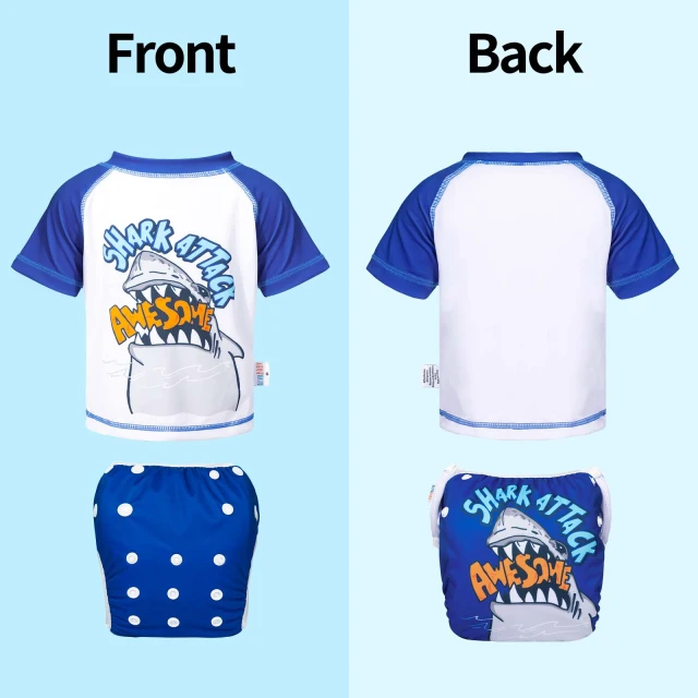 ALVABABY Toddler Baby Boy Summer Swim Suit, Infant Bathing Suit Swimwear,Tankini Swimwear (SWCJD02A)