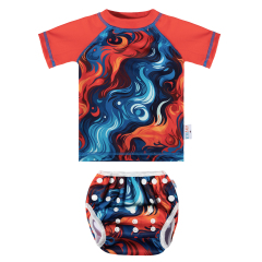 ALVABABY Toddler Baby Boy Summer Swim Suit, Infant Bathing Suit Swimwear,Tankini Swimwear (SWCJD04A)