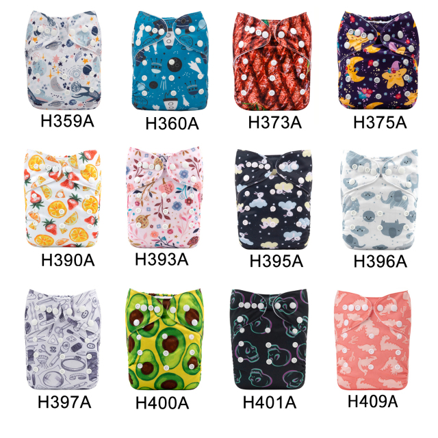 (Multi-packs) 20PCS One Size Regular Print Diapers