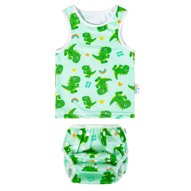 ALVABABY Toddler Baby Girl Summer Swim Suit, Infant Bathing Suit Swimwear Sleeveless,Tankini Swimwear (10)