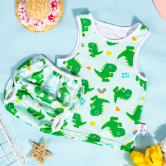 ALVABABY Toddler Baby Boy Summer Swim Suit, Infant Bathing Suit Swimwear Sleeveless,Tankini Swimwear (10)
