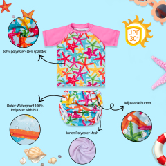 ALVABABY Toddler Baby Boy Summer Swim Suit, Infant Bathing Suit Swimwear,Tankini Swimwear (SWCJ04A)