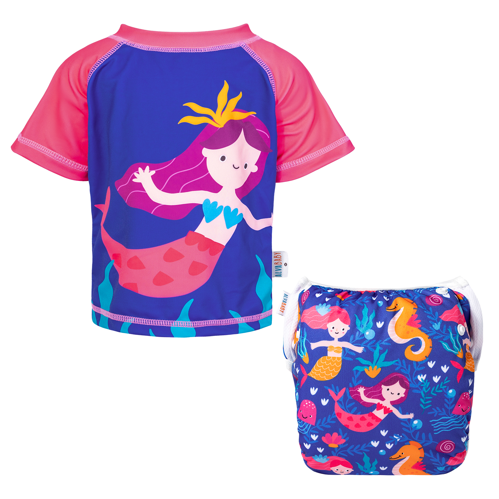 ALVABABY Toddler Baby Girl Summer Swim Suit, Infant Bathing Suit Swimwear,Tankini Swimwear (SWCJD09A)