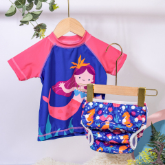 ALVABABY Toddler Baby Girl Summer Swim Suit, Infant Bathing Suit Swimwear,Tankini Swimwear (SWCJD09A)