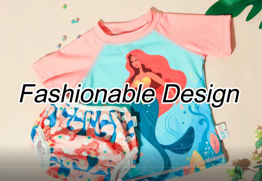 ALVABABY Toddler Baby Girl Summer Swim Suit, Infant Bathing Suit Swimwear,Tankini Swimwear (SWCJD03A)