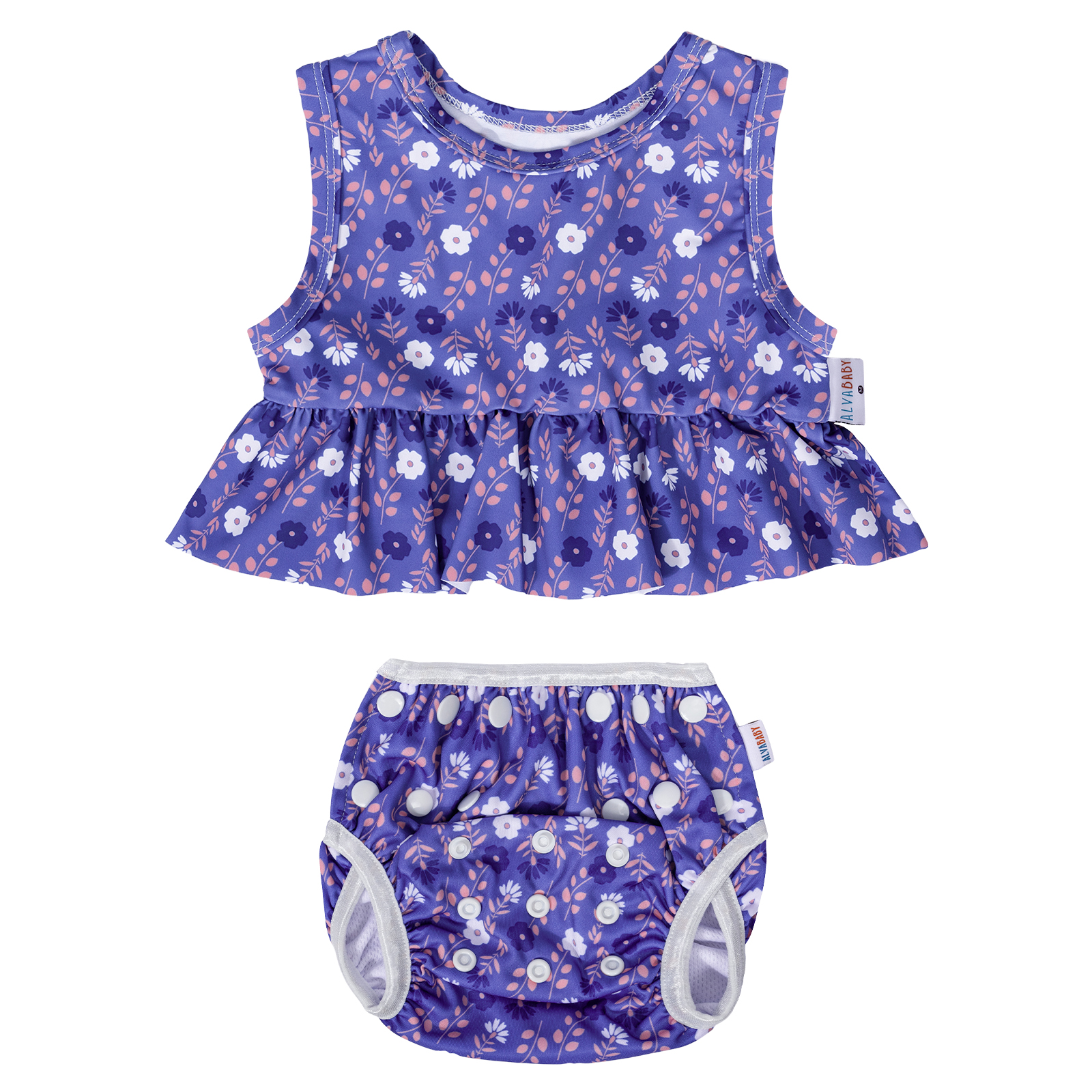(Various Patterns) Baby Summer Swim Suit, Bathing Suit,Tankini Swimwear for Infants & Toddlers