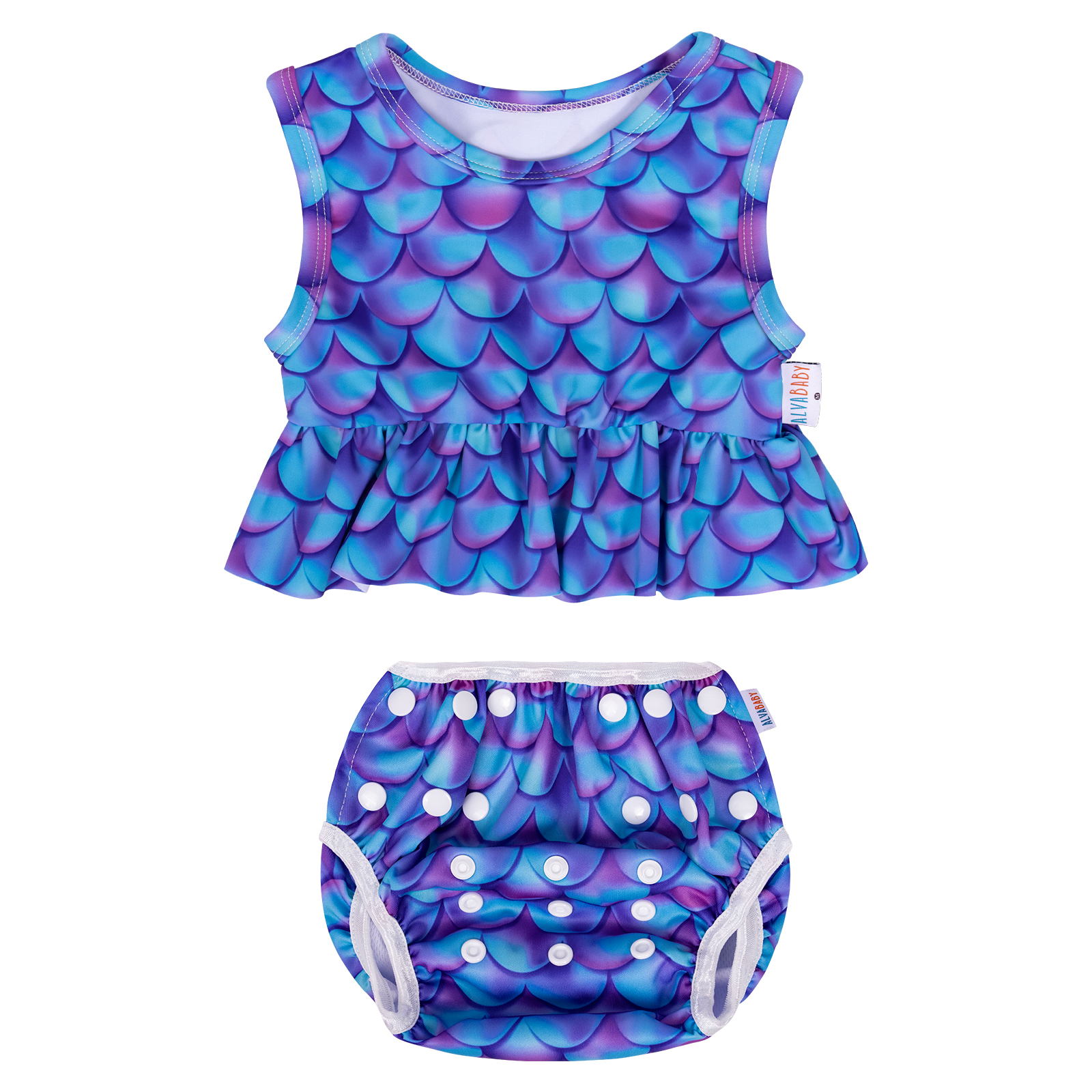 (Various Patterns) Baby Summer Swim Suit, Bathing Suit,Tankini Swimwear for Infants & Toddlers