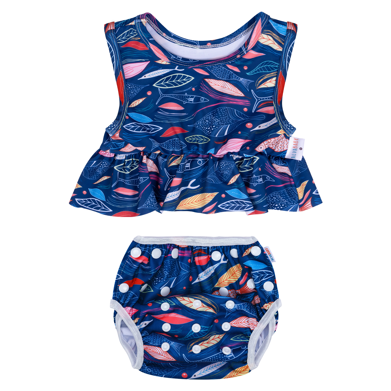 (Various Patterns) Baby Summer Swim Suit, Bathing Suit,Tankini Swimwear for Infants & Toddlers