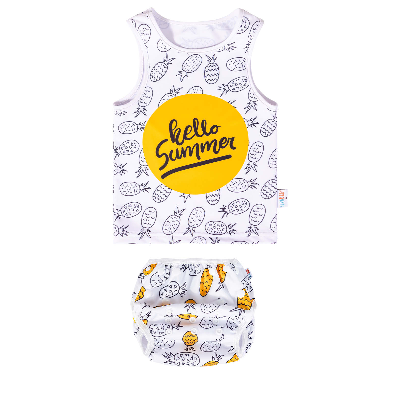 (Various Patterns) Baby Summer Swim Suit, Bathing Suit,Tankini Swimwear for Infants & Toddlers