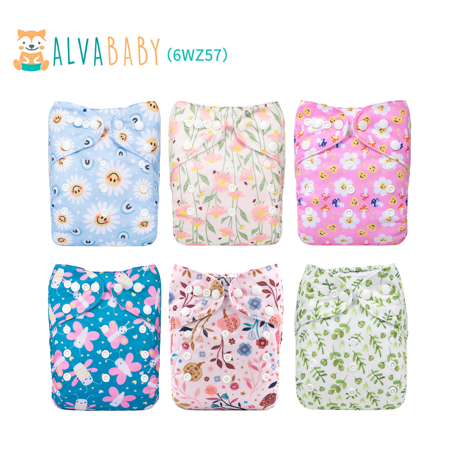 Alva shops Baby Cloth Diaper Lot