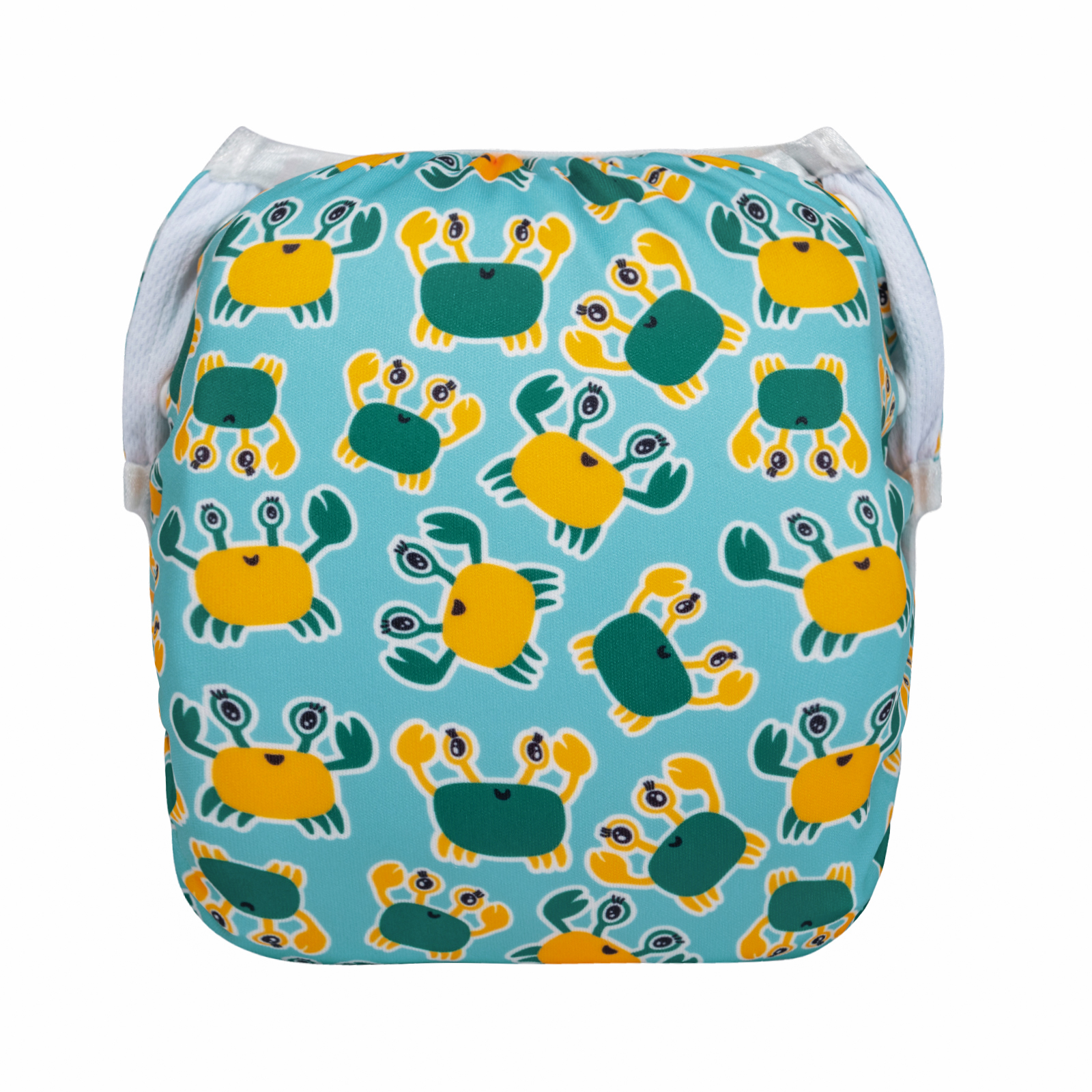 ALVABABY Reusable Swim Diaper - Adjustable One Size Swimwear for Infants & Toddlers (Crab, SW-BS88A)