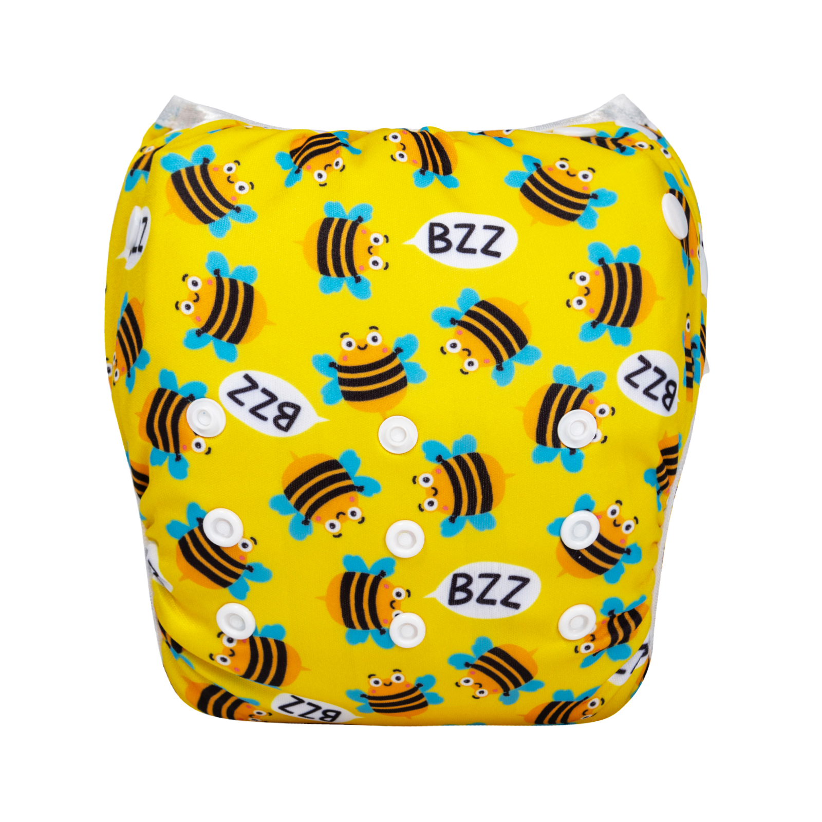 ALVABABY Reusable Swim Diaper - Adjustable Large Size Swimwear for Infants & Toddlers (Bees, ZSW-BS92A)