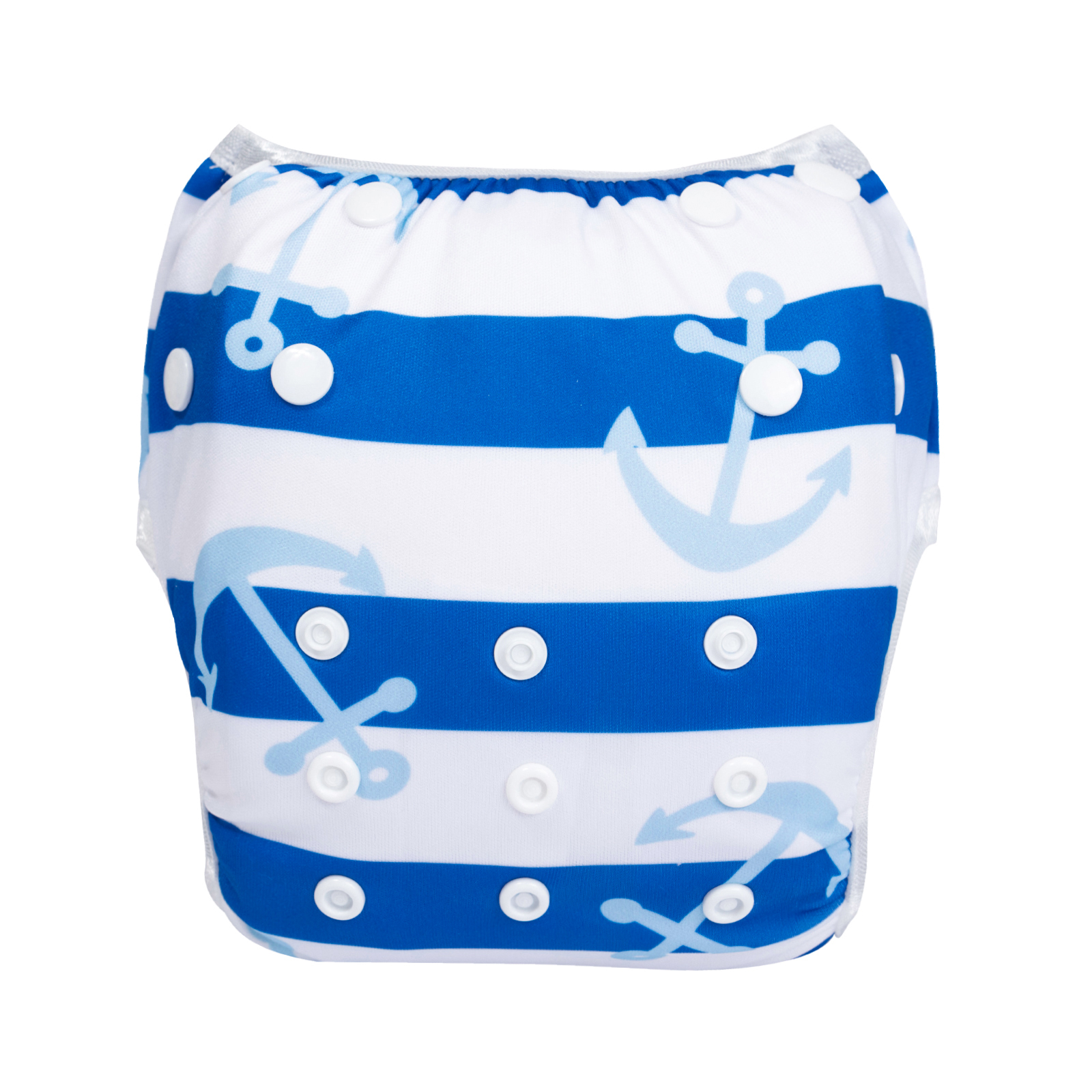 ALVABABY Reusable Swim Diaper - Adjustable One Size Swimwear for Infants & Toddlers (Sailor, SWD-BS94A)