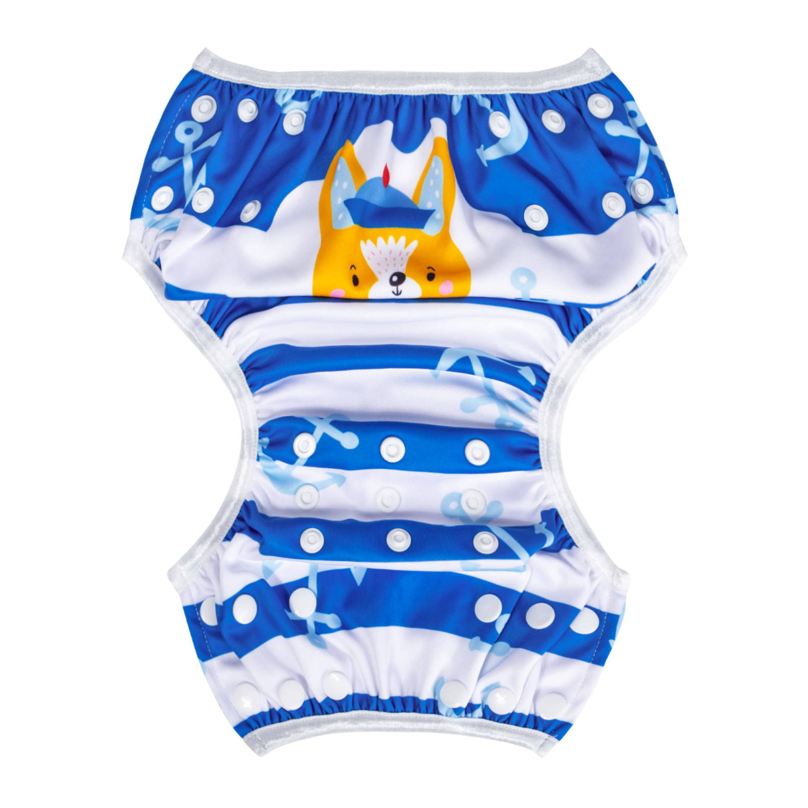 ALVABABY Reusable Swim Diaper - Adjustable One Size Swimwear for Infants & Toddlers (Sailor, SWD-BS94A)