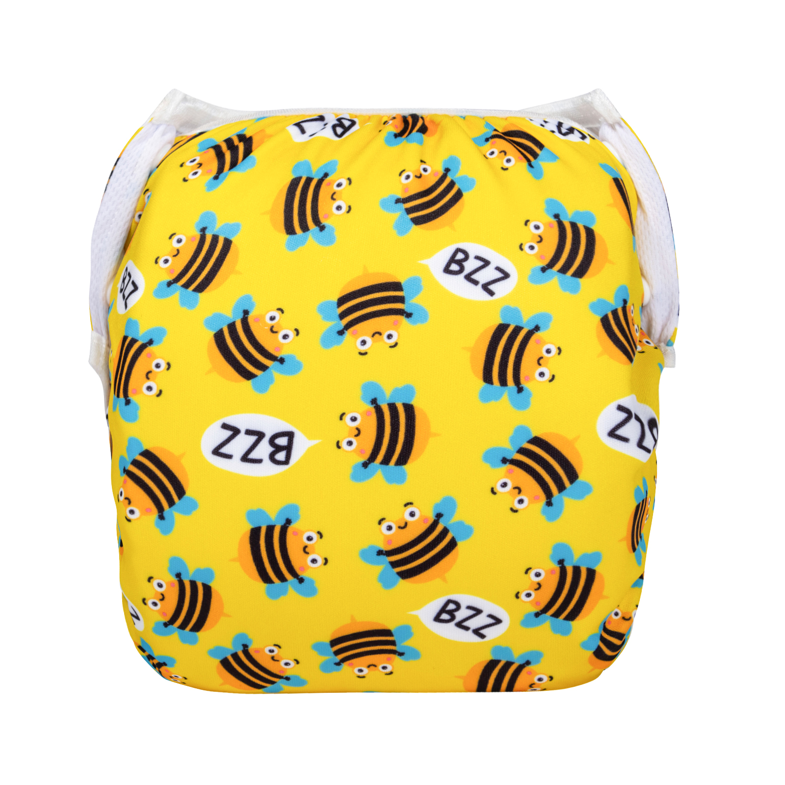 ALVABABY Reusable Swim Diaper - Adjustable Large Size Swimwear for Infants & Toddlers (Bees, ZSW-BS92A)