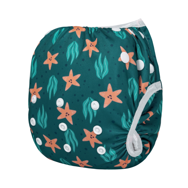 ALVABABY One Size Printed Swim Diaper-Star(SW-BS89A)