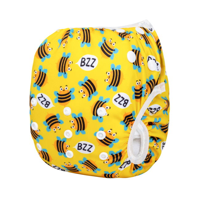 ALVABABY Big Size Swim Diaper Printed Reusable Baby Swim Diaper Large Size-Bees(ZSW-BS92A)