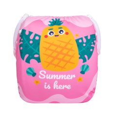 ALVABABY One Size Positioning  Printed Swim Diaper -Pineapple(SWD-BS97A)