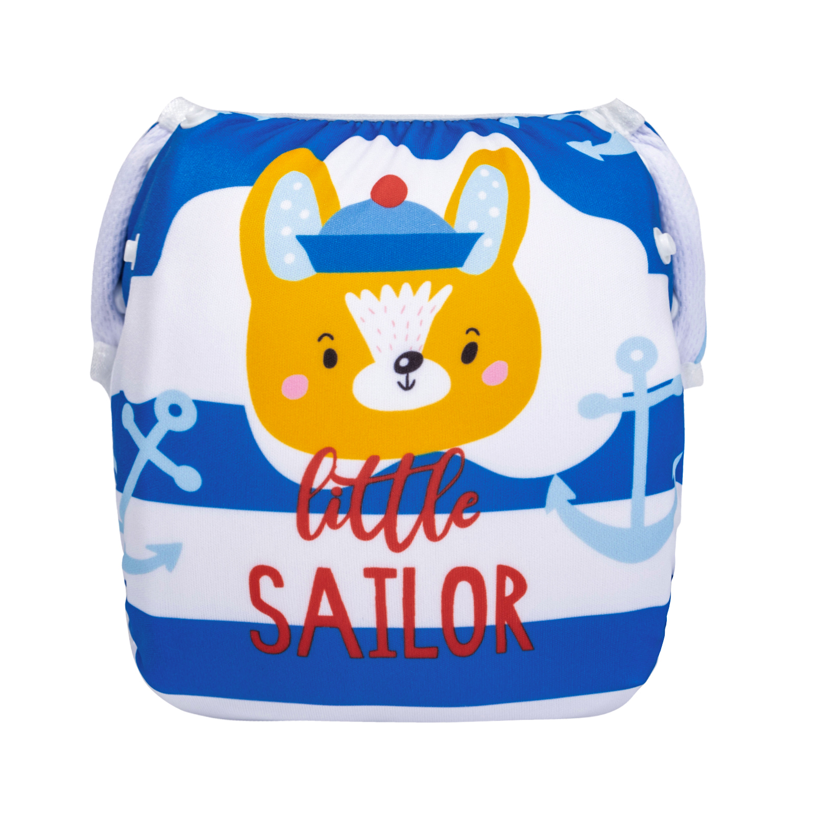 ALVABABY Reusable Swim Diaper - Adjustable One Size Swimwear for Infants & Toddlers (Sailor, SWD-BS94A)