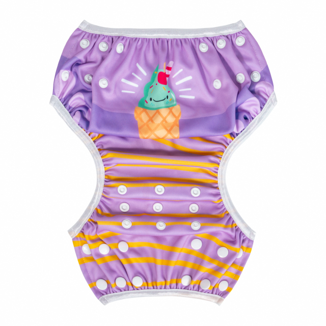 ALVABABY One Size Positioning  Printed Swim Diaper -Ice cream(SWD-BS96A)