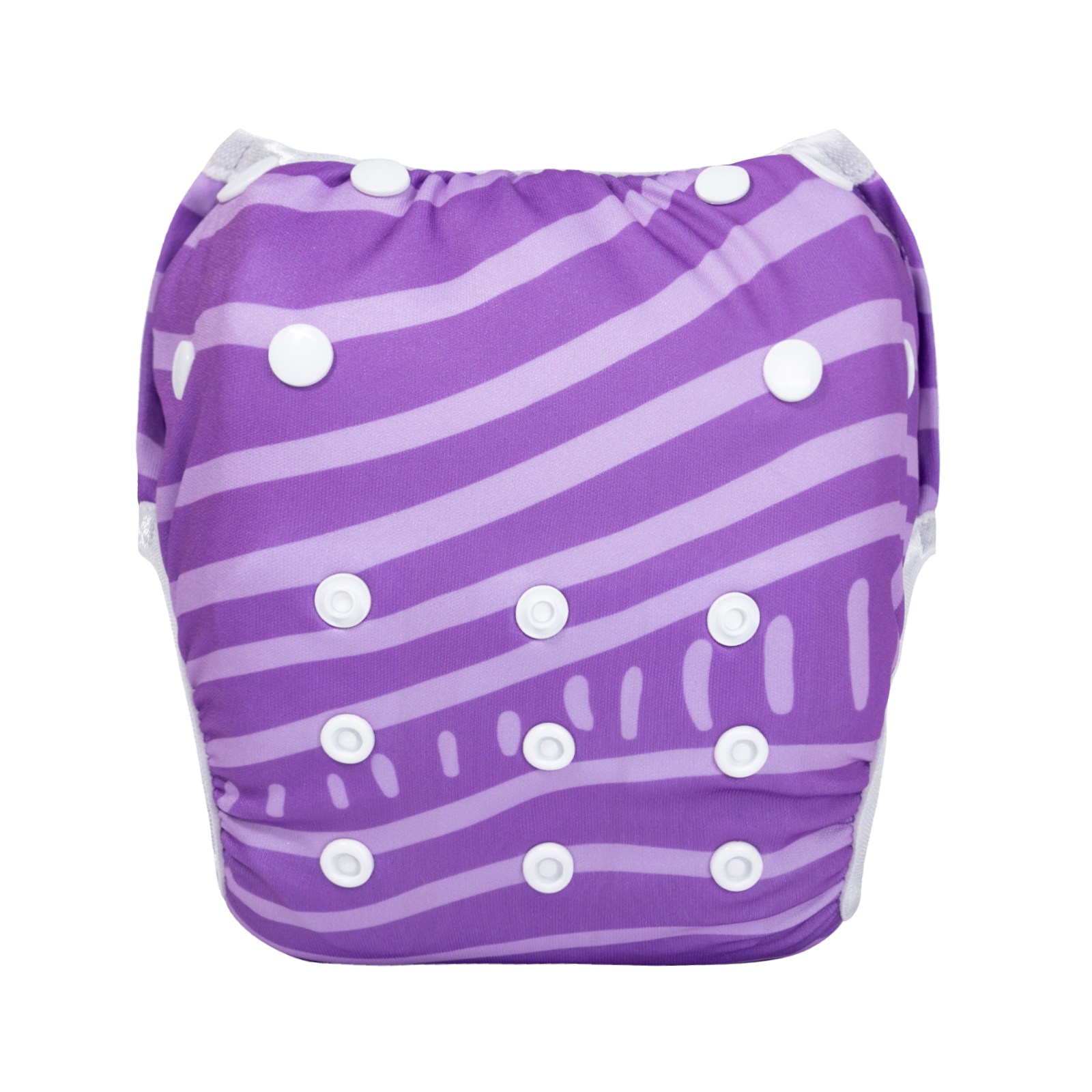 ALVABABY Reusable Swim Diaper - Adjustable One Size Swimwear for Infants & Toddlers (Magpie, SWD-BS98A)