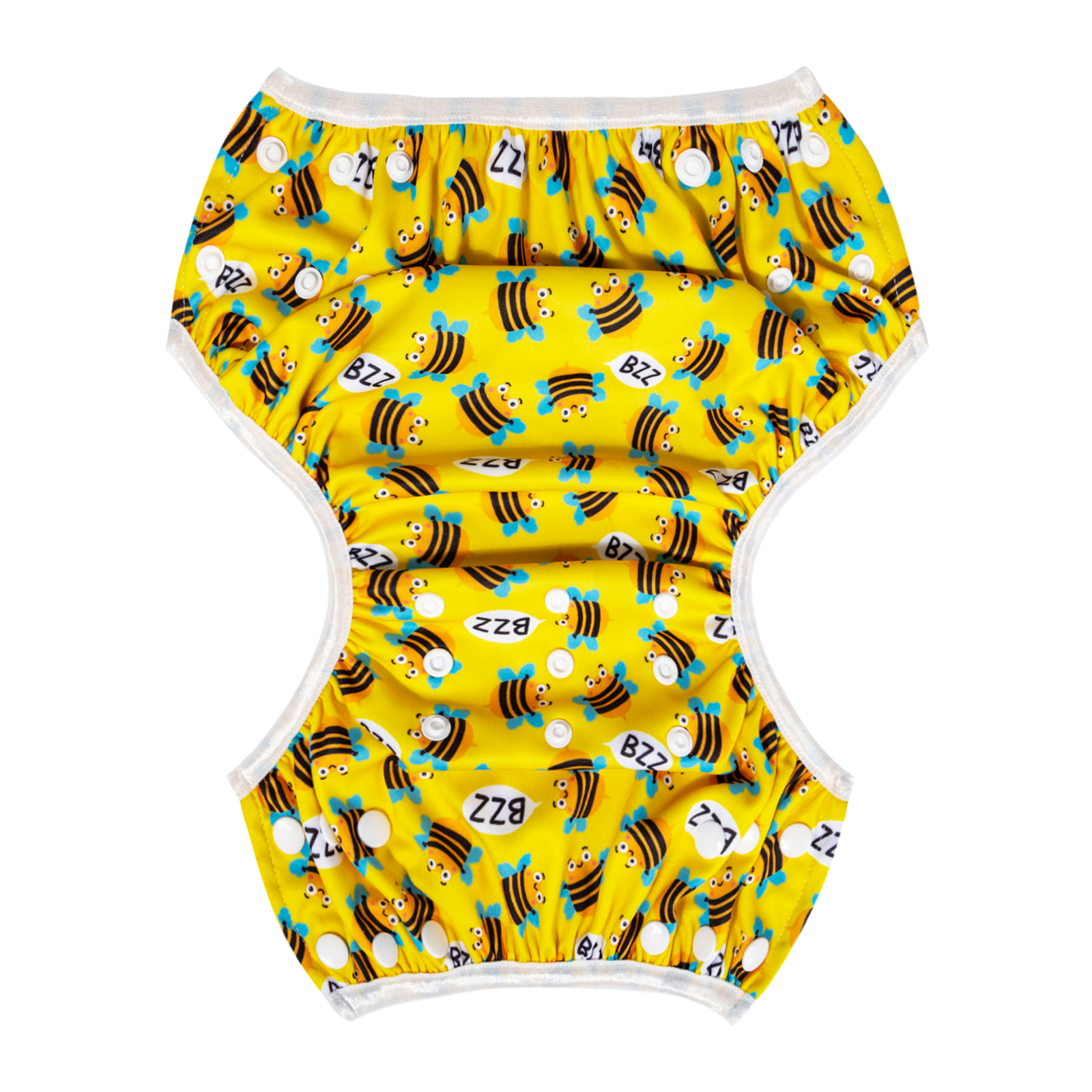 ALVABABY Reusable Swim Diaper - Adjustable Large Size Swimwear for Infants & Toddlers (Bees, ZSW-BS92A)