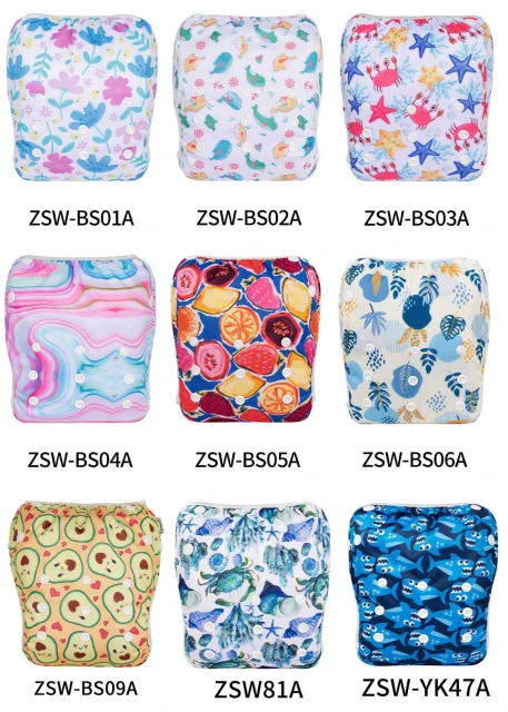 (Multi-Packs) Big Size Positioning Printed Swim Diaper