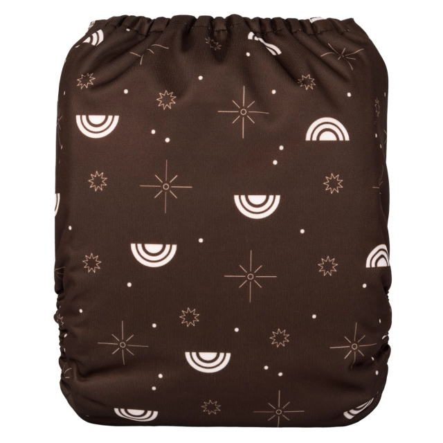 ALVABABY AWJ Lining Cloth Diaper with Tummy Panel for Babies -Rianbow (WJT-EW10A)