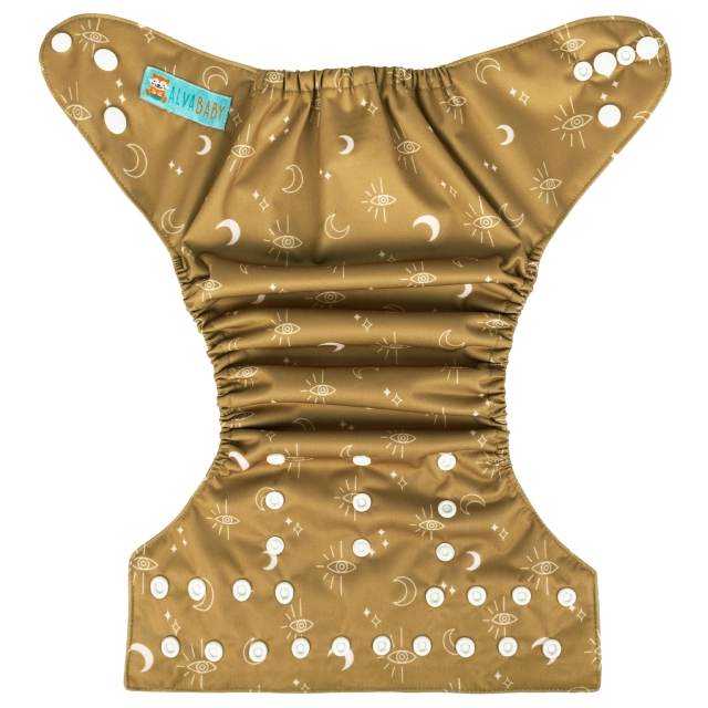 ALVABABY AWJ Lining Cloth Diaper with Tummy Panel for Babies -(WJT-EW07A)
