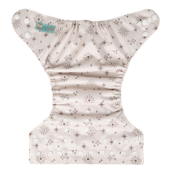 ALVABABY AWJ Lining Cloth Diaper with Tummy Panel for Babies -Star & Sun (WJT-EW09A)