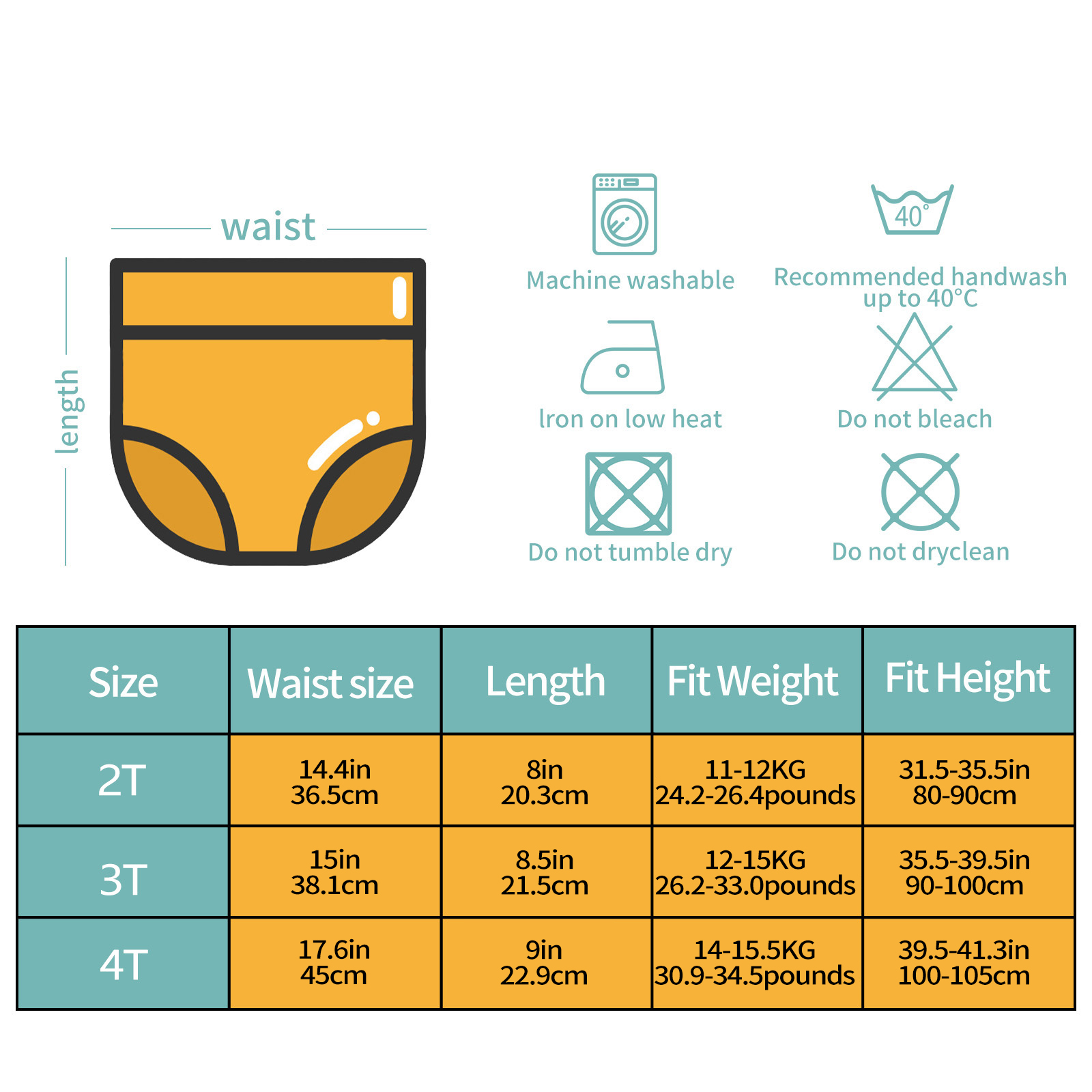 6-Pack COTTON Training Pants – Adjustable Potty Training Underwear for Toddlers (Various Pattern Sets)