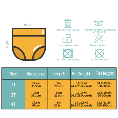 ALVABABY New Cotton Training Pant Potty Training Pack of 6PCS for Boys and Girls