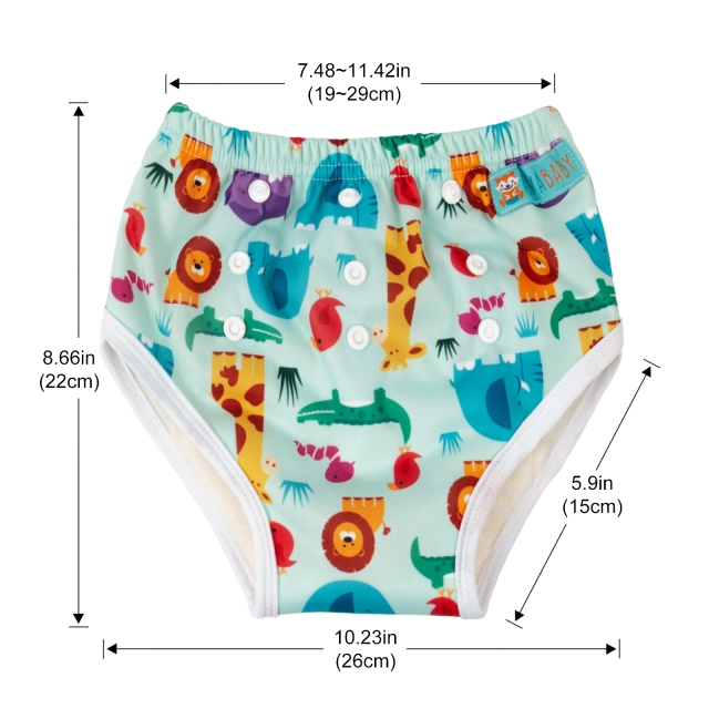 ALVABABY 6pcs Printed Toddler Potty Training Pants Training Underwears for Potty Training Bamboo Training Pants Trainer