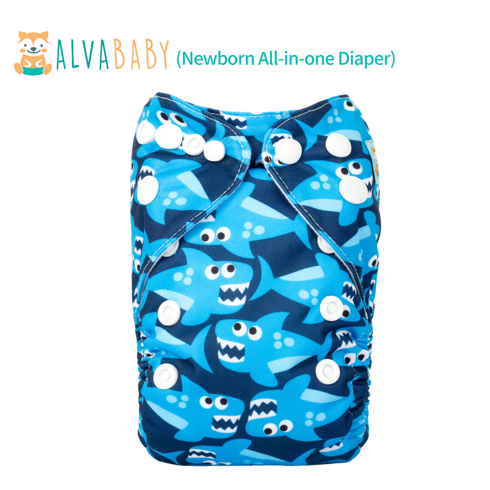 Newborn all In One Diaper with Pocket Sewn-in one Newborn 4-layer Bamboo blend insert-(SAO-YK47A)