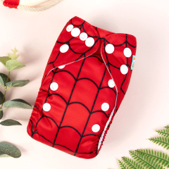 (Easter) Newborn All In One Diaper with Pocket Sewn-in one 4-Layer-Bamboo Insert Newborn Cloth Diapers Adjustable Washable Reusable for Baby Girls and Boys