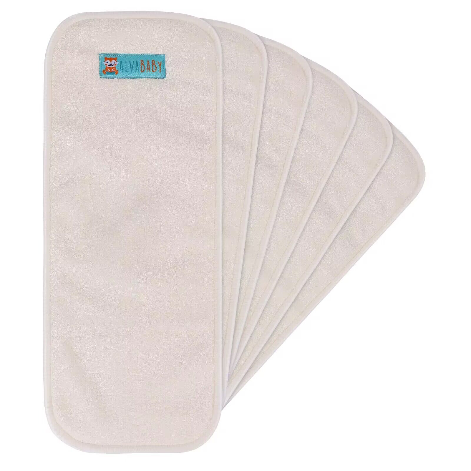 6PCS One Size 4-layer Bamboo&Microfiber Insert -(6MBA)