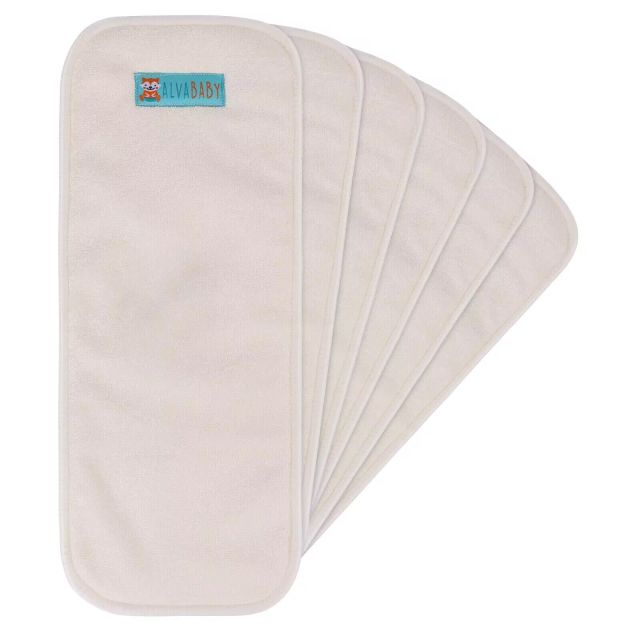 6PCS One Size 4-layer Bamboo&Microfiber Insert -(6MBA)