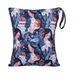 ALVABABY Diaper Wet Dry Bag with Two Zippered Pockets for Mothers' Day (L-ED18A)