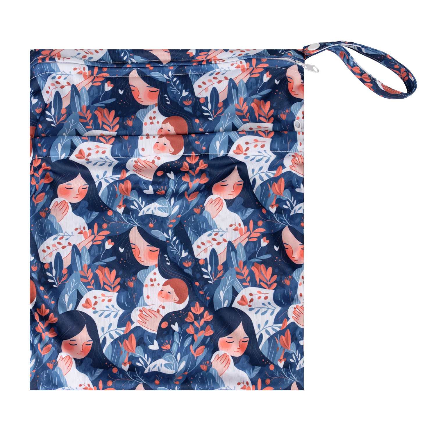 ALVABABY Diaper Wet Dry Bag with Two Zippered Pockets for Mothers' Day (L-ED18A)