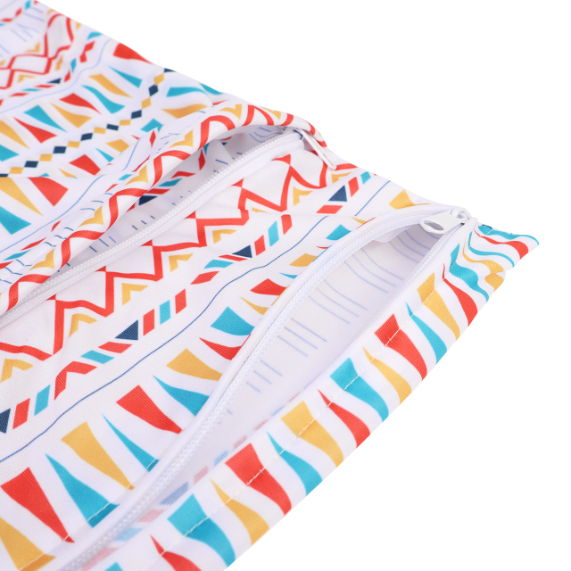 ALVABABY Diaper Wet Dry Bag with Two Zippered Pockets (L-ED19A)